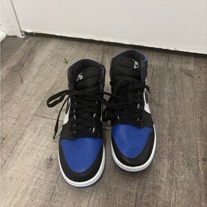 Nike Air Jordan 1 Mid Royal Blue Black White Youth 3.5